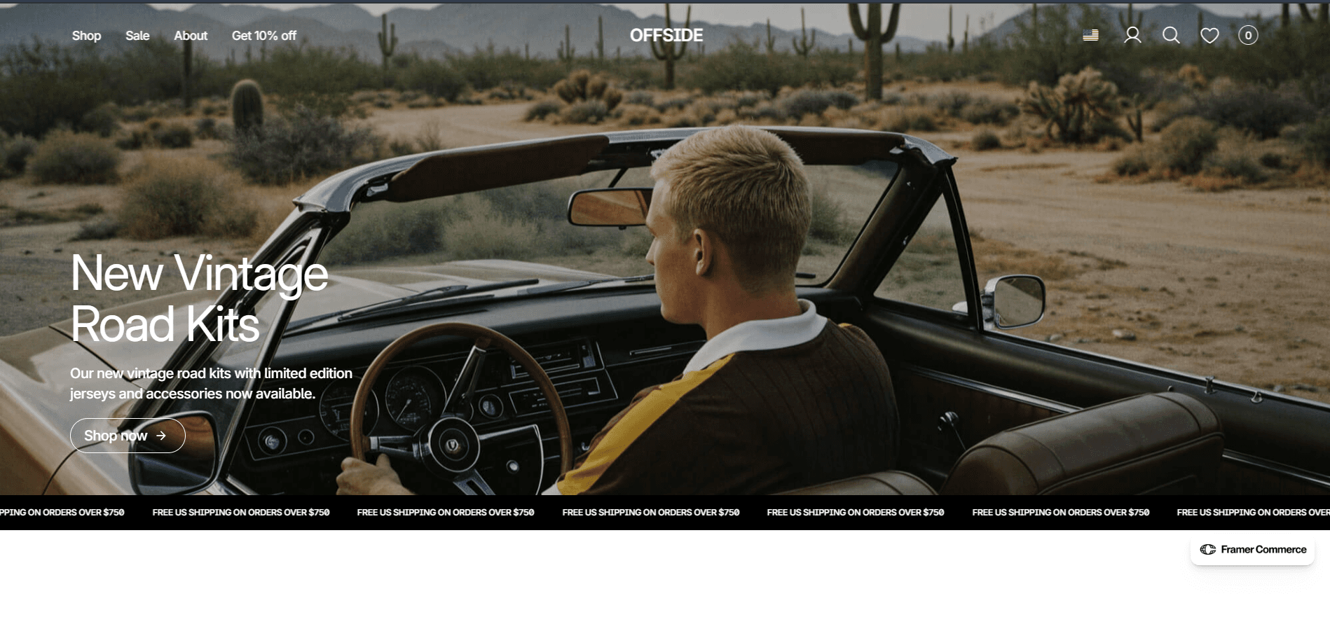 Web design concept for Apparel & Style Shop in the E-commerce industry