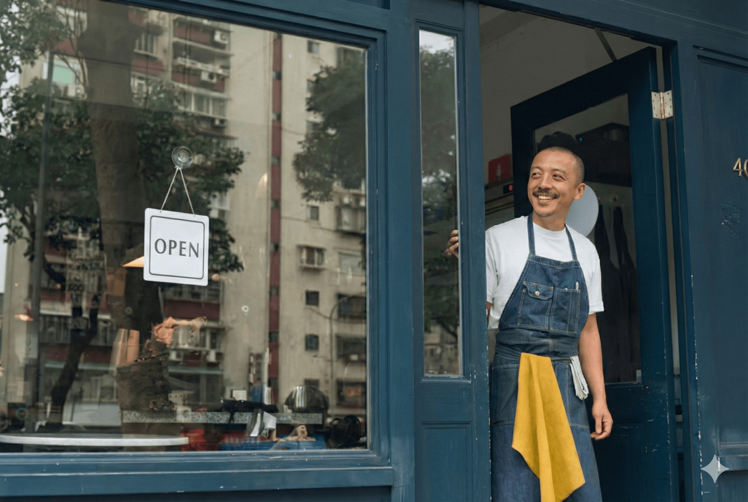 Small business owner in Greensboro store happy with website